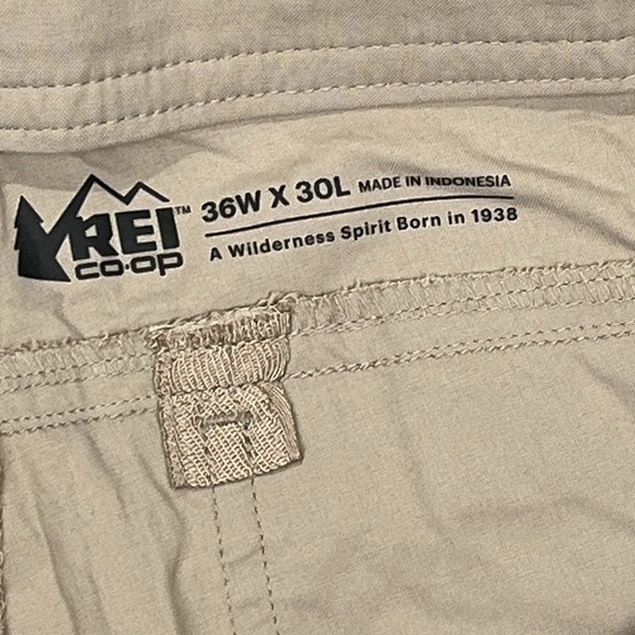 REI Men's‎ Sahara Path Pant Size 36X30 Tan Hiking Stretch Straight Leg - Picture 6 of 10